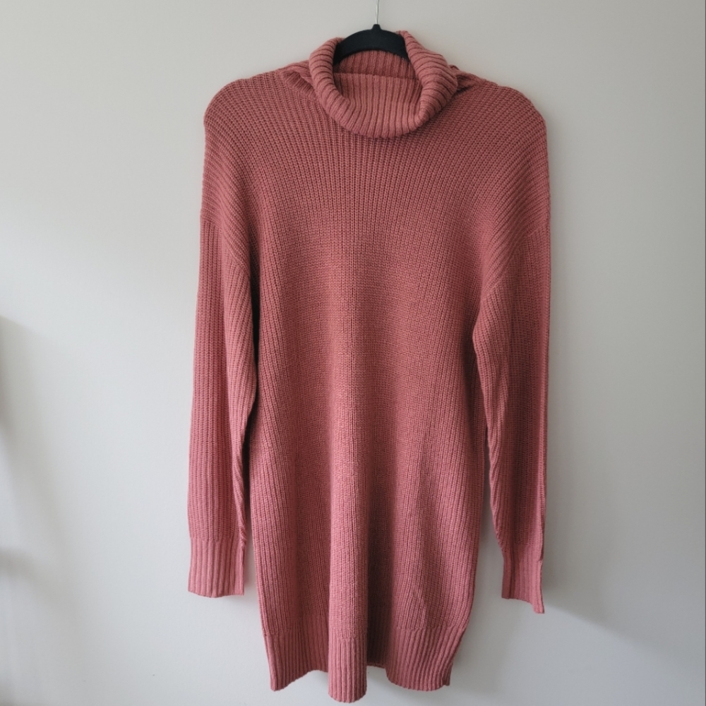 H&M Pink Sweater Dress Large